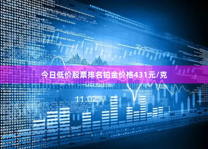 今日低价股票排名铂金价格431元/克